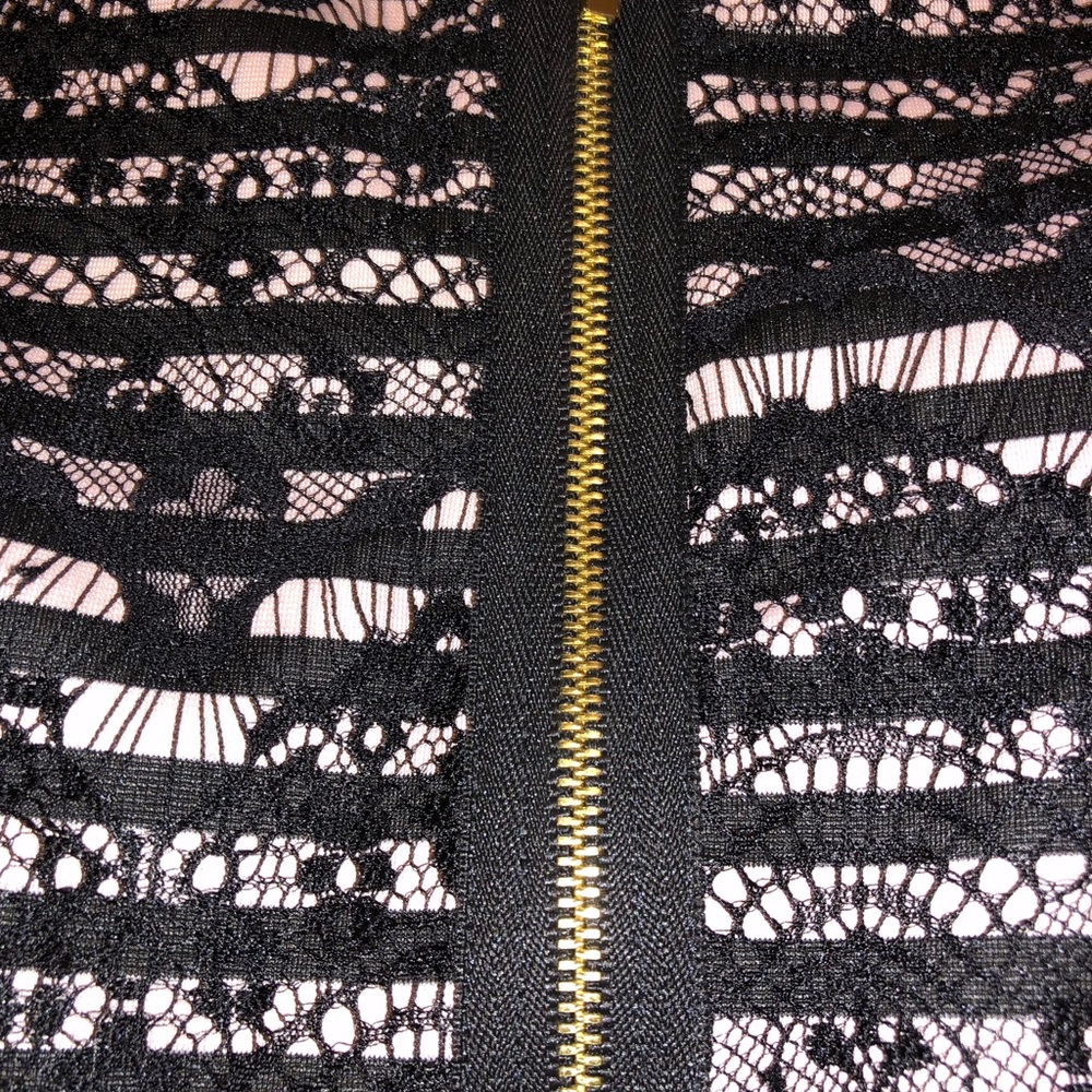NWT Tahari blush black lace dress - Picture 4 of 6